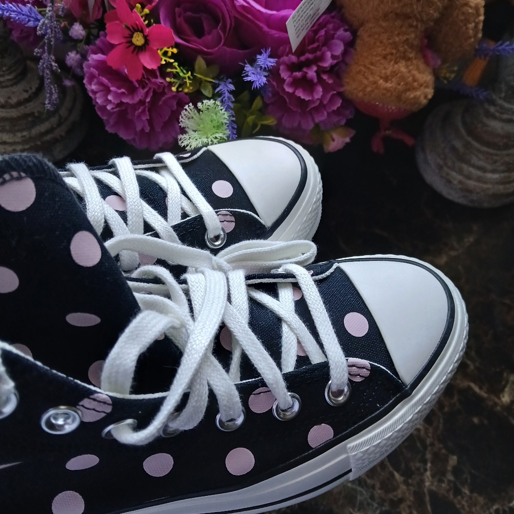 Sold CTAS Lift Hi Polk-A-Dot Platform/Lifestyle Shoes Size 7.5 for Women - Picture 9 of 11